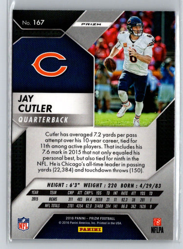 2016 Panini Prizm #167 Jay Cutler Prizm G40