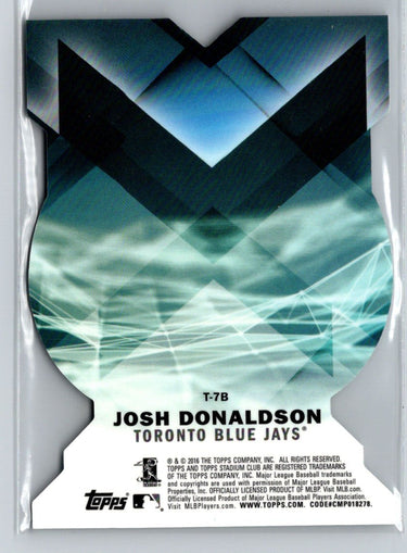 2016 Stadium Club #T-7B Josh Donaldson Triumvirates Luminous G42