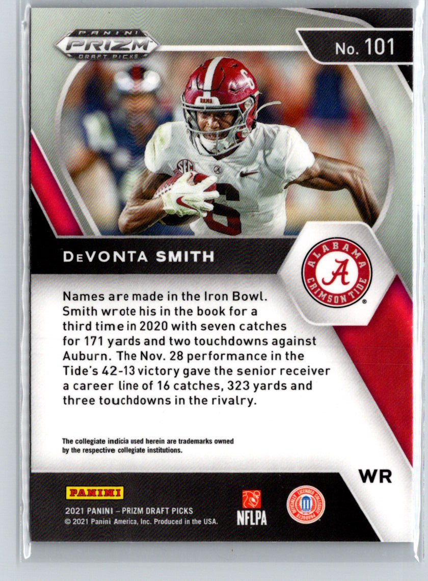 2021 Panini Prizm Draft Picks Collegiate #101 DeVonta Smith G42