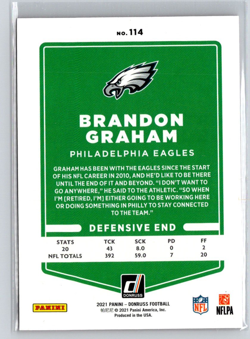 2021 Donruss - Press Proof Red #114 Brandon Graham G42