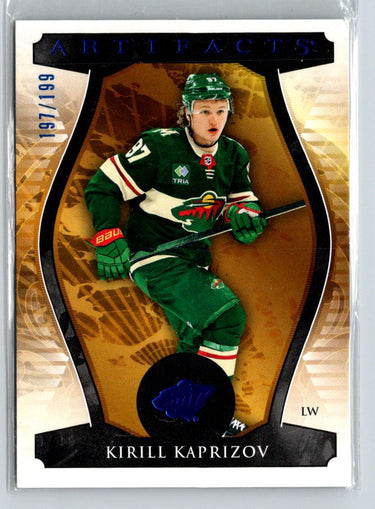 2023-24 Upper Deck Artifacts #103 Kirill Kaprizov Royal Blue #/199 G42