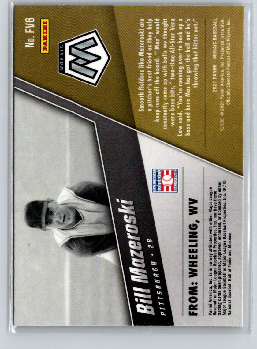 2021 Panini Mosaic #FV6 Bill Mazeroski Field Vision G42