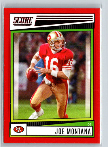 2022 Score #171 Joe Montana Red G43