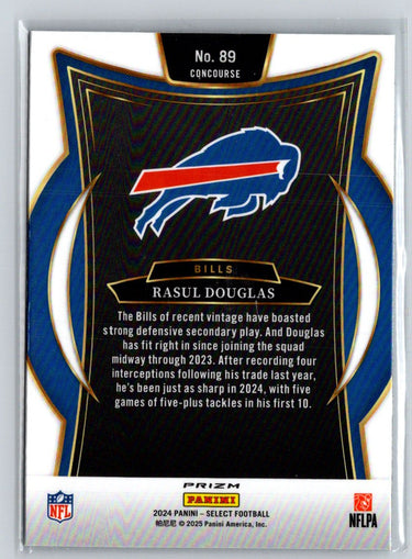 2024 Panini Select #89 Rasul Douglas Silver Prizm G43