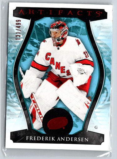 2023-24 Upper Deck Artifacts #137 Frederik Andersen Ruby #/499 G43