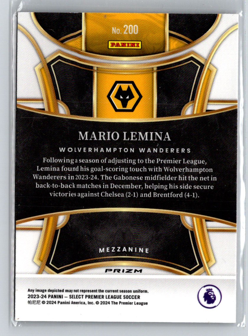 2023-24 Panini Select Premier League - Red Ice #200 Mario Lemina G43