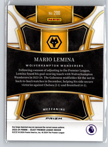 2023-24 Panini Select Premier League - Red Ice #200 Mario Lemina G43