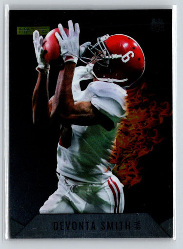 2021 Wild Card Matte #MRHR-7 Devonta Smith Red Hot Rookies Orange Flame G43