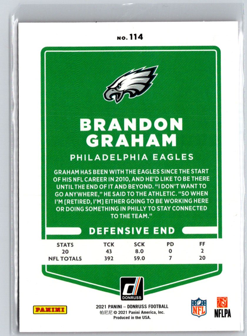 2021 Donruss - Press Proof Red #114 Brandon Graham G43