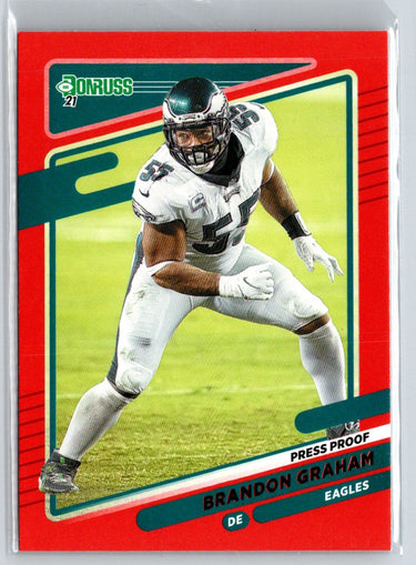 2021 Donruss - Press Proof Red #114 Brandon Graham G43