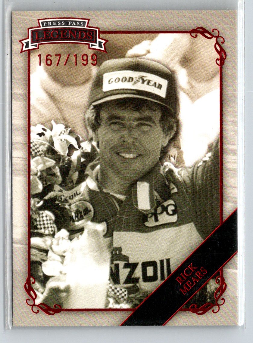 2009 Press Pass Legends #22 Rick Mears Red #/199 G44