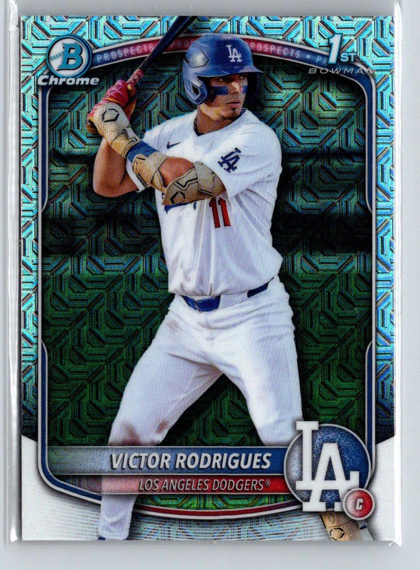 2025 Bowman #BCP-45 Victor Rodrigues Chrome Prospects Mojo Refractor G44