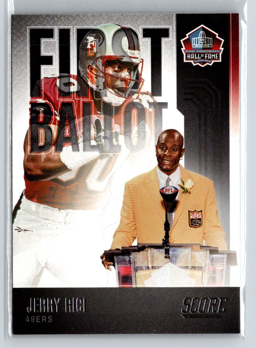 2022 Score #FB-JR Jerry Rice First Ballot Red G44