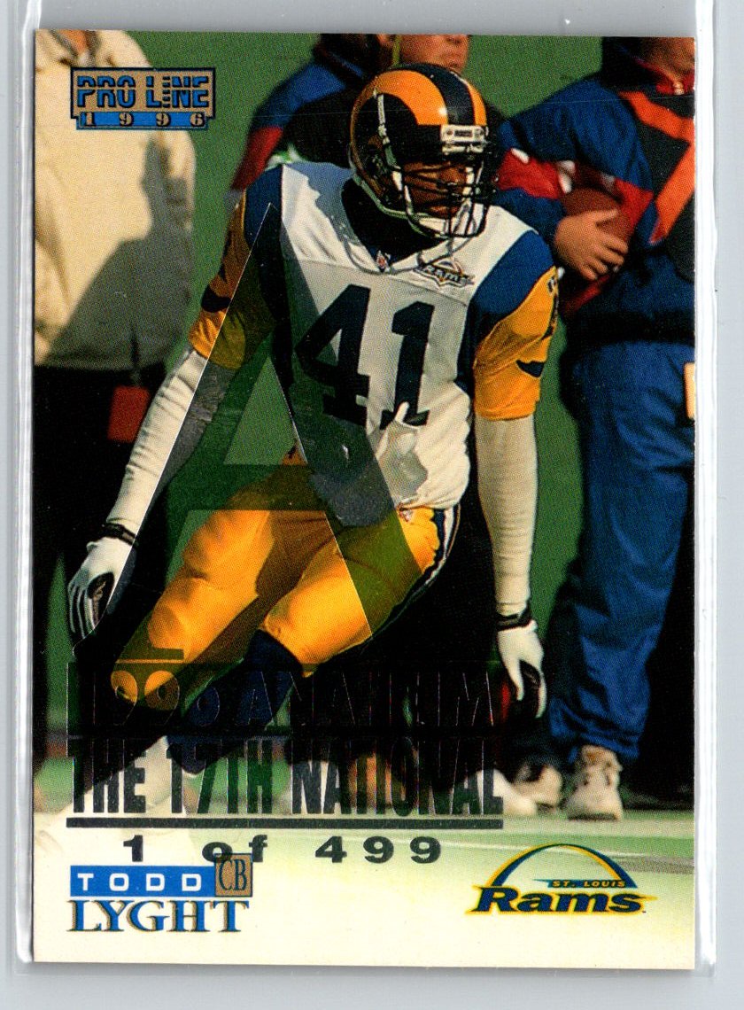 1996 Pro Line #286 Todd Lyght Anaheim National G46