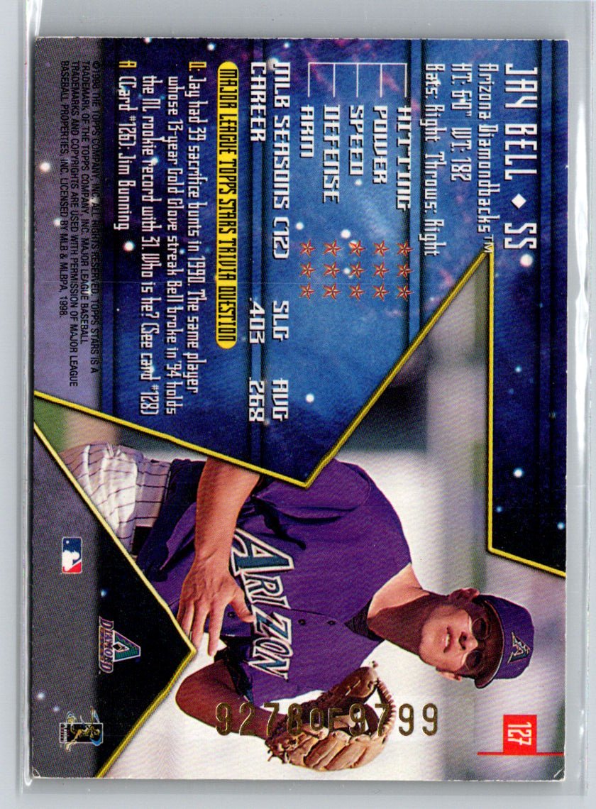 1998 Topps Stars #127 Jay Bell Bronze #/9799 G46