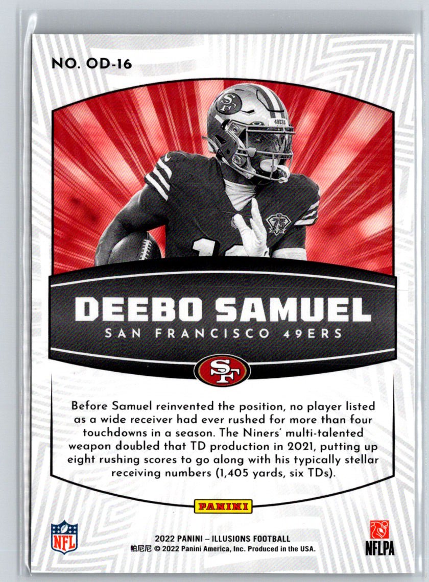 2022 Panini Illusions #OD-16 Deebo Samuel Operation Detonation G44