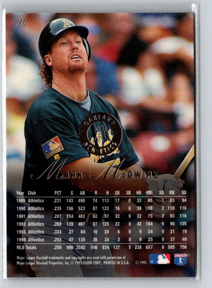 1995 Flair #76 Mark McGwire G46