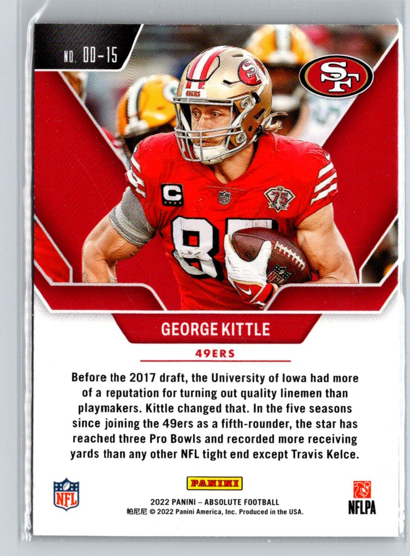 2022 Panini Absolute #DD-15 George Kittle Draft Diamonds G47