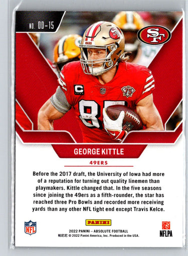 2022 Panini Absolute #DD-15 George Kittle Draft Diamonds G47
