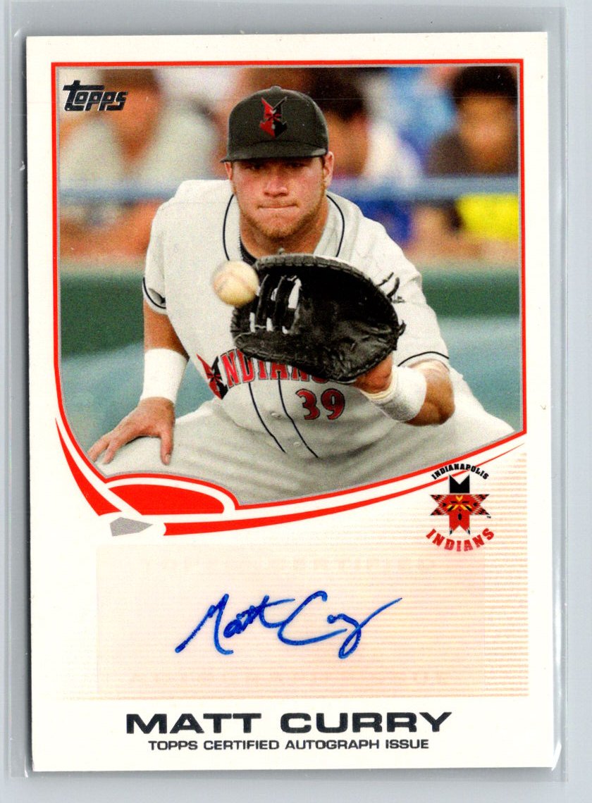 2013 Topps Pro Debut #PDA-MC Matt Curry Autographs G47