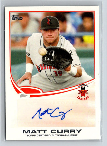 2013 Topps Pro Debut #PDA-MC Matt Curry Autographs G47
