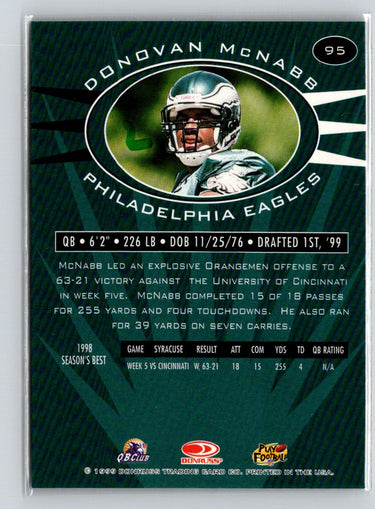 1999 Donruss Preferred QBC #95 Donovan McNabb G47