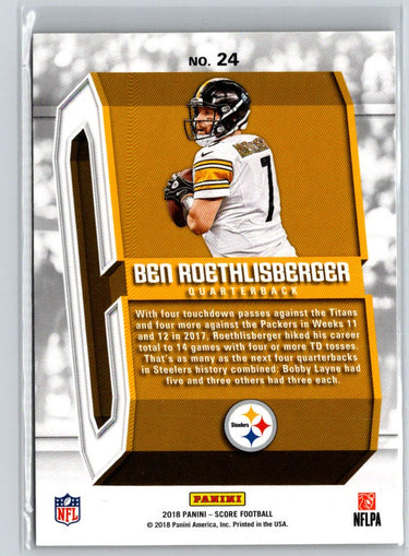 2018 Score #24 Ben Roethlisberger Captains G47