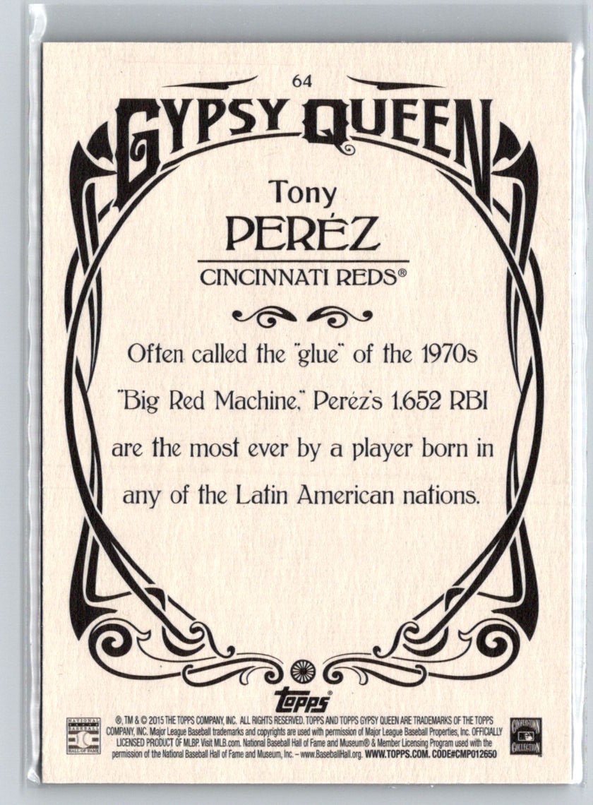 2015 Topps Gypsy Queen #64 Tony Perez G48