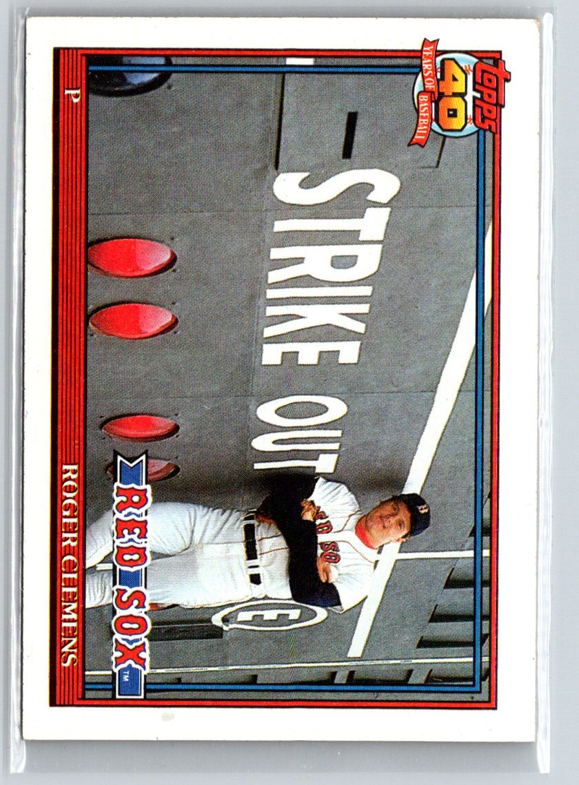 1991 Topps Cracker Jack Series One #22 Roger Clemens G48