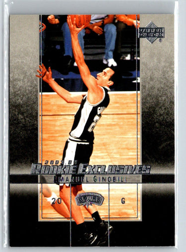 2003-04 Upper Deck Rookie Exclusives #38 Manu Ginobili G48