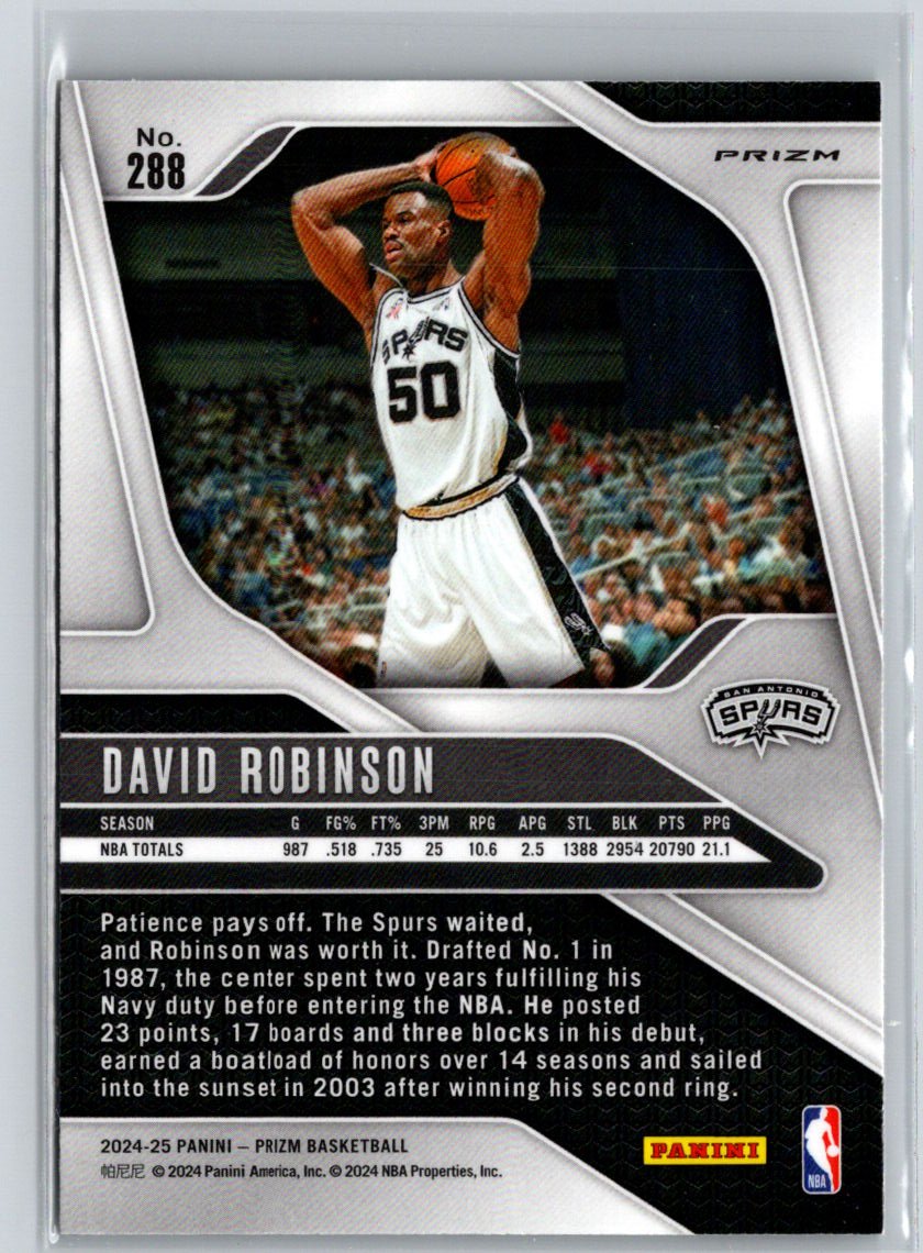 2024-25 Panini Prizm #288 David Robinson Prizms Wave G49