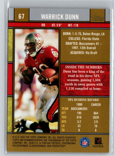2000 Bowman Reserve #67 Warrick Dunn G49