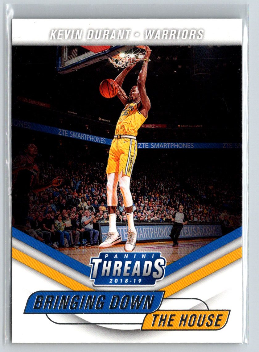 2018-19 Panini Threads #9 Kevin Durant Bringing Down the House G49