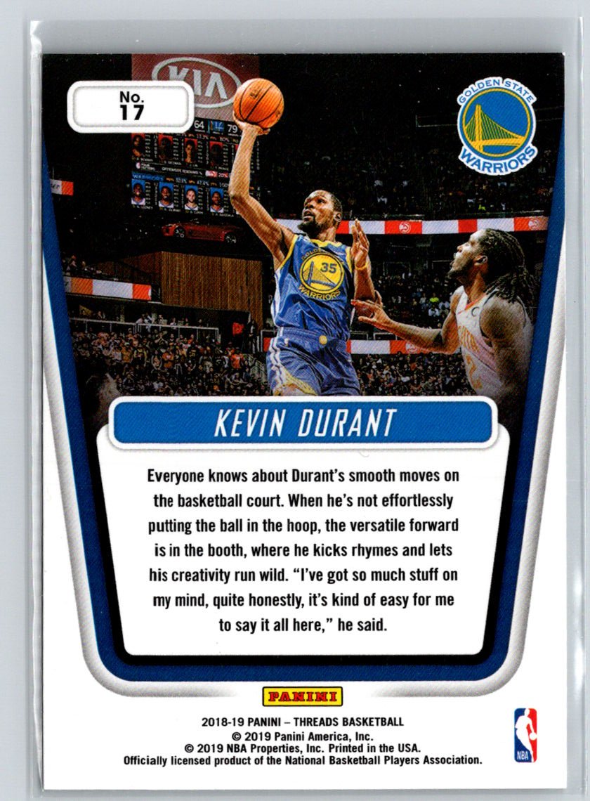 2018-19 Panini Threads #17 Kevin Durant Century Collection G49