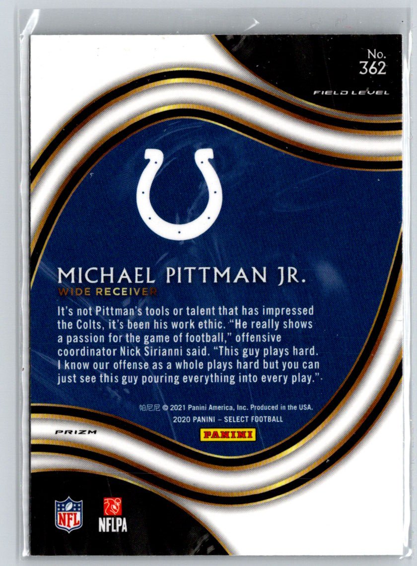 2020 Panini Select #362 Michael Pittman Jr. Silver Prizm G50