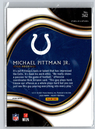 2020 Panini Select #362 Michael Pittman Jr. Silver Prizm G50