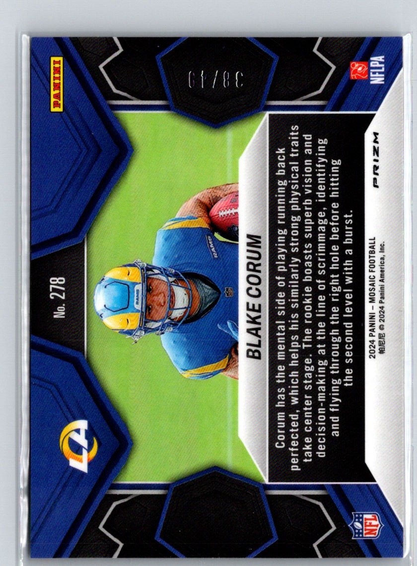 2024 Panini Mosaic #278 Blake Corum Mosaic Purple #/49 G50