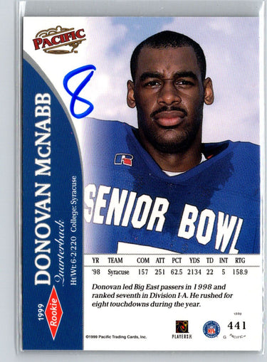 1999 Pacific #441 Donovan McNabb Red G51
