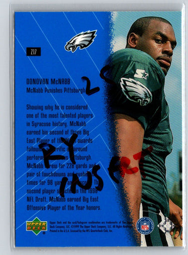 1999 Upper Deck #Z17 Donovan McNabb Highlight Zone G51