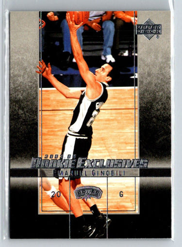 2003-04 Upper Deck Rookie Exclusives #38 Manu Ginobili G51