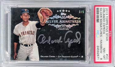 2013 Topps Five Star Orlando Cepeda Silver Signings Rainbow PSA 8 #/5 H05