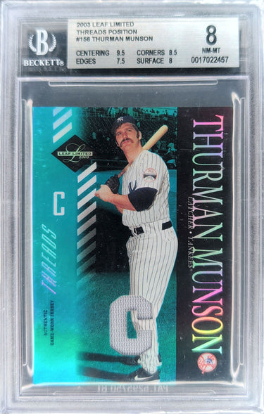 2003 Leaf Limited #156 Thurman Munson Threads Position Jersey #/25 H05