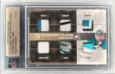2002-03 Be a Player Between the Pipes #9 Evgeni Nabokov Spring Expo 1/1s #/1 H05