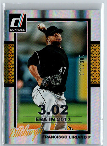 2014 Donruss #325 Francisco Liriano Stat Line Season #/302 i01