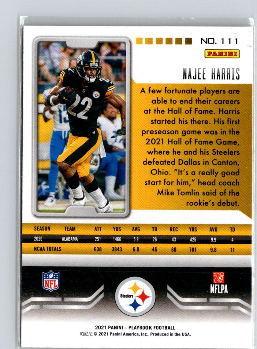 2021 Panini Playbook #111 Najee Harris i02