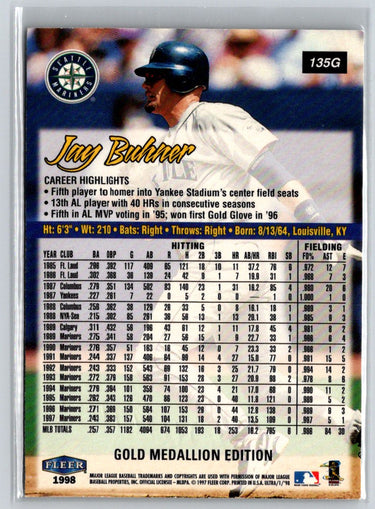 1998 Ultra #135G Jay Buhner Gold Medallion i02