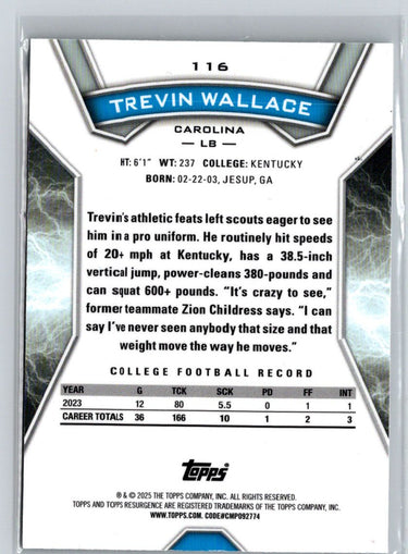 2024 Topps Resurgence #116 Trevin Wallace White Surge /125 i05