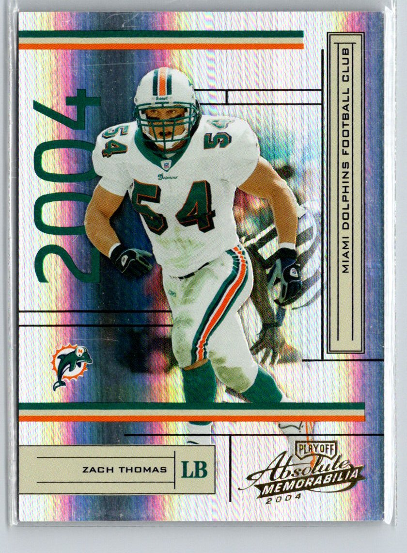 2004 Playoff Absolute Memorabilia #74 Zach Thomas #/1150 i05