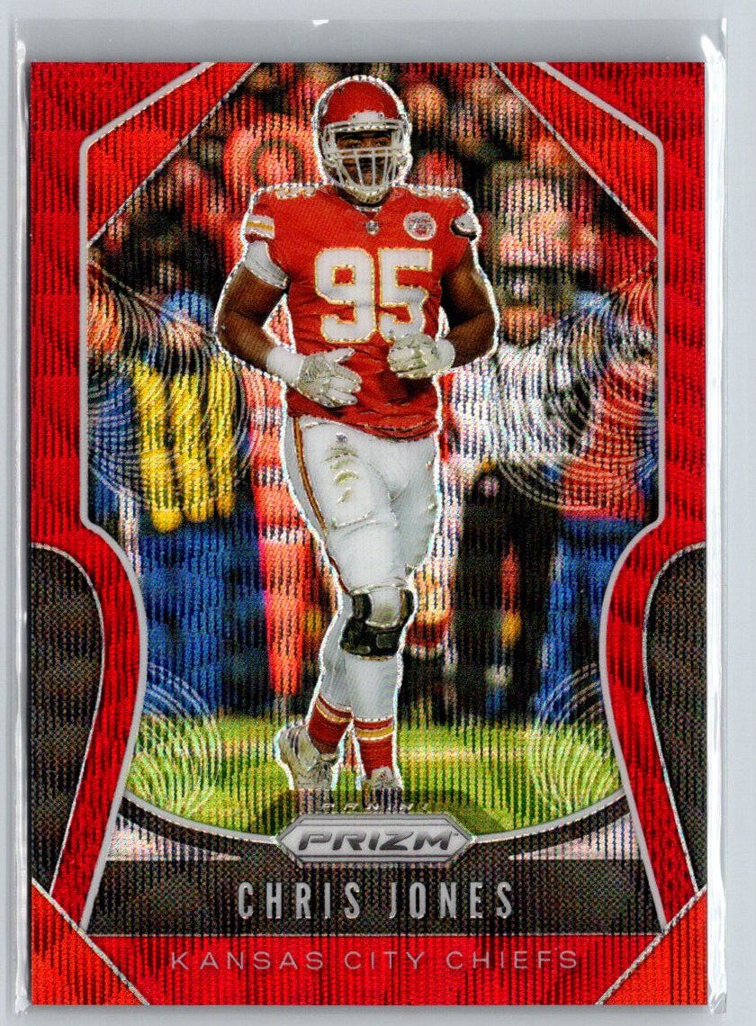 2019 Panini Prizm #213 Chris Jones Red Wave #/149 i05