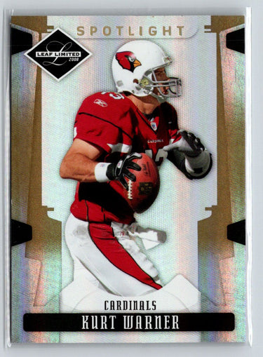 2008 Leaf Limited #4 Kurt Warner Gold Spotlight #/49 i06